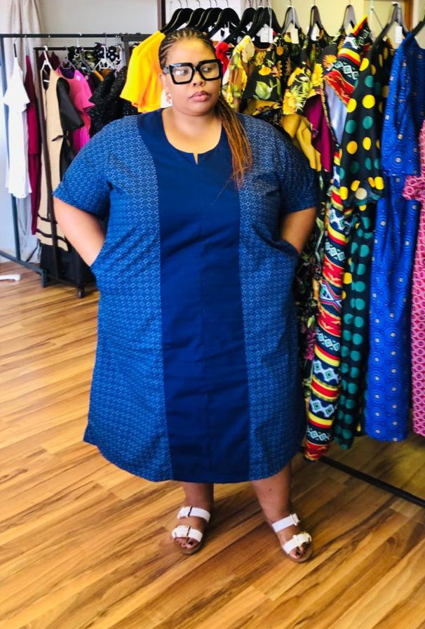 Plus Size Isishweshwe Dress