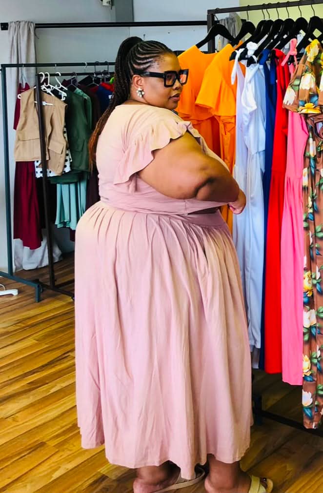 Plus Size Crop Top and skirt
