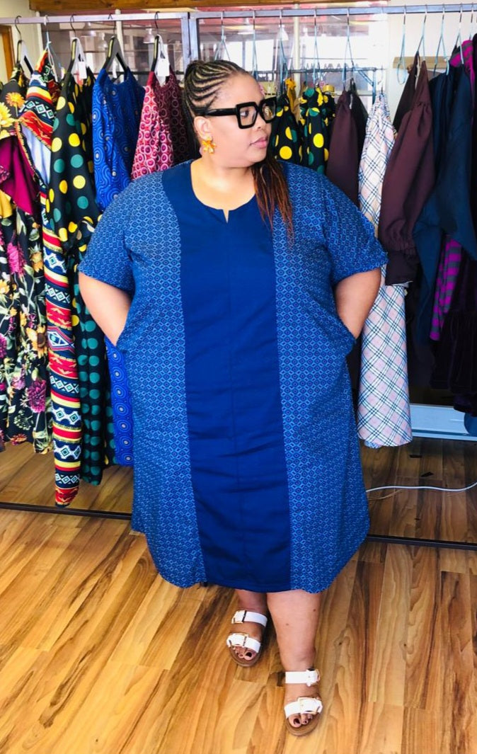 Plus Size Isishweshwe Dress