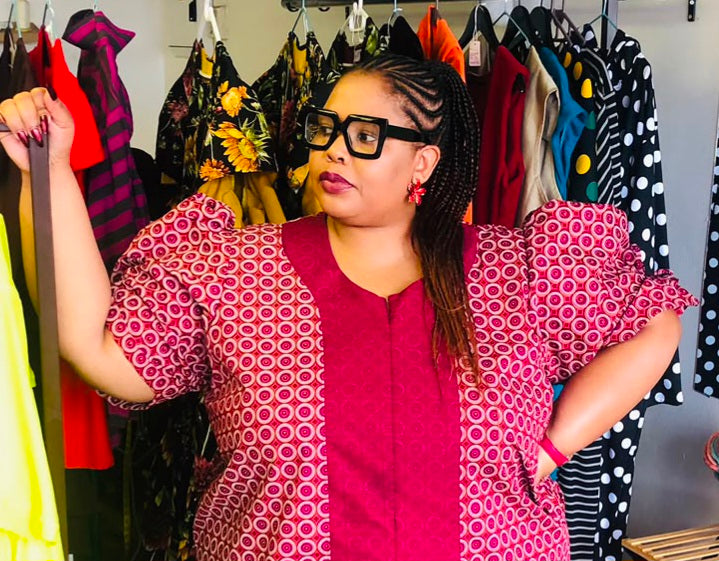 Plus Size Isishweshwe Dress
