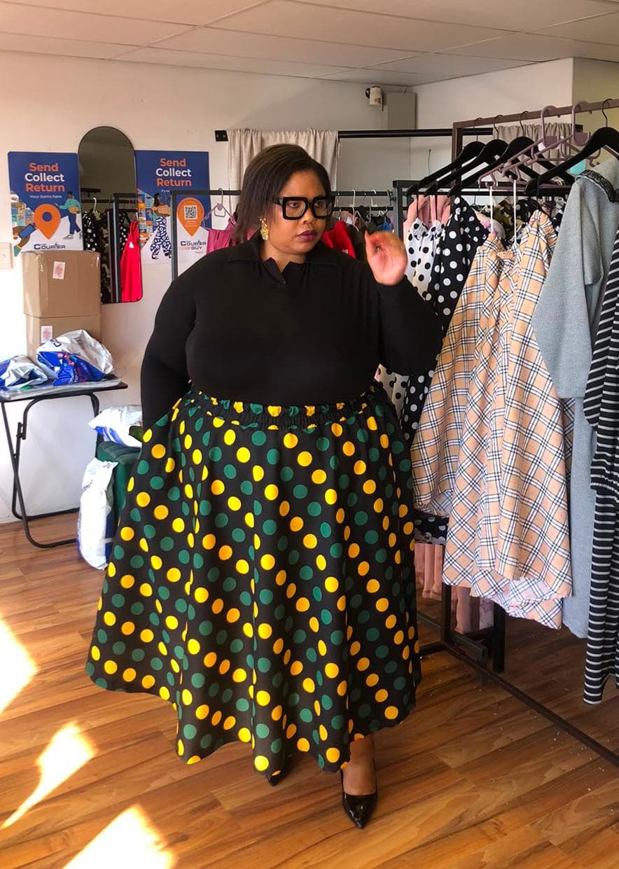 Plus Size Flared Skirt