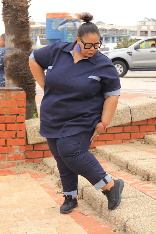 Plus Size Denim Set