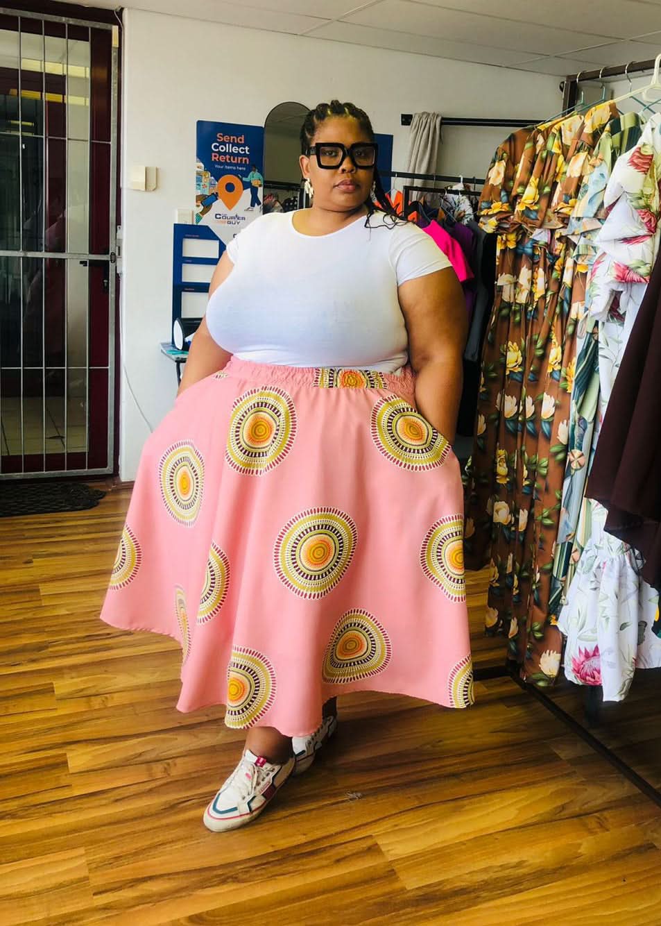 Plus Size Flared skirt