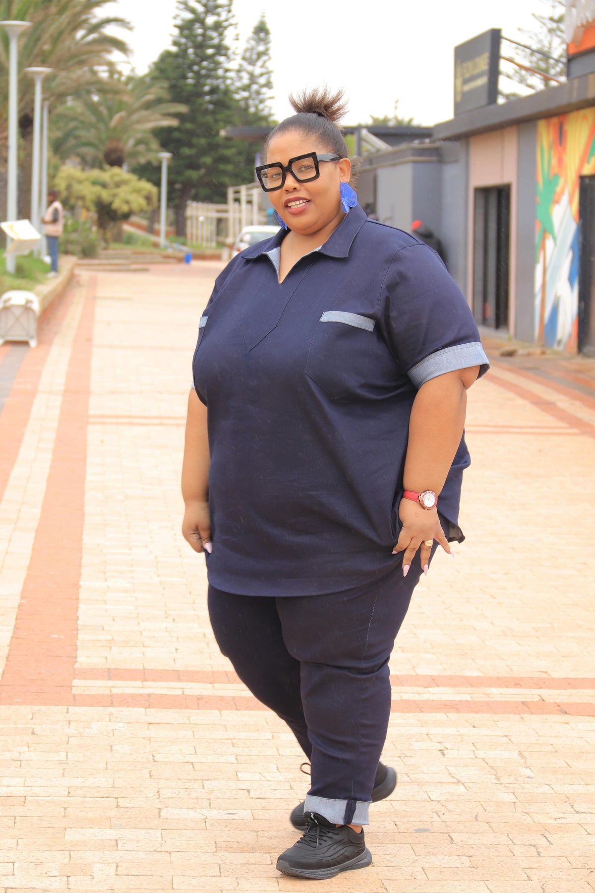Plus Size Denim Set