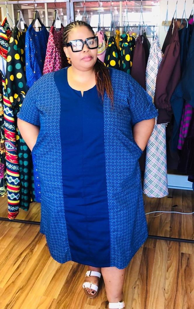 Plus Size Isishweshwe Dress