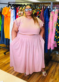 Plus Size Crop Top and skirt
