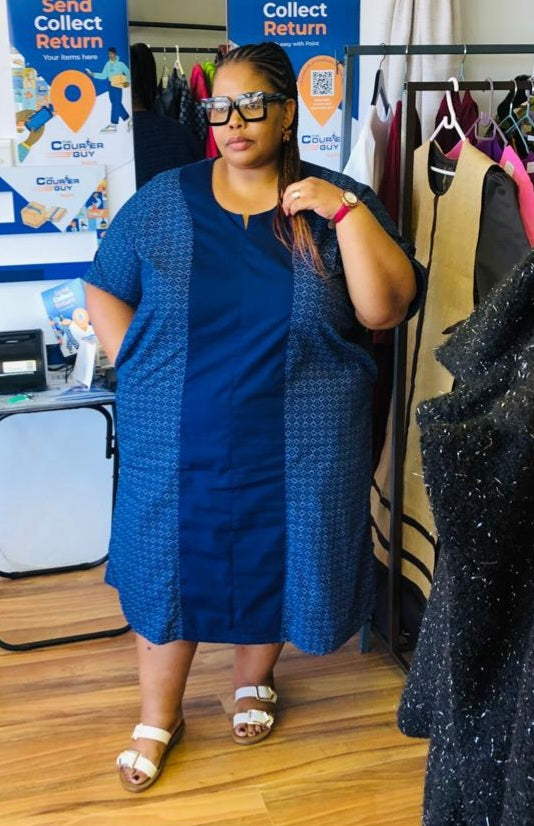 Plus Size Isishweshwe Dress