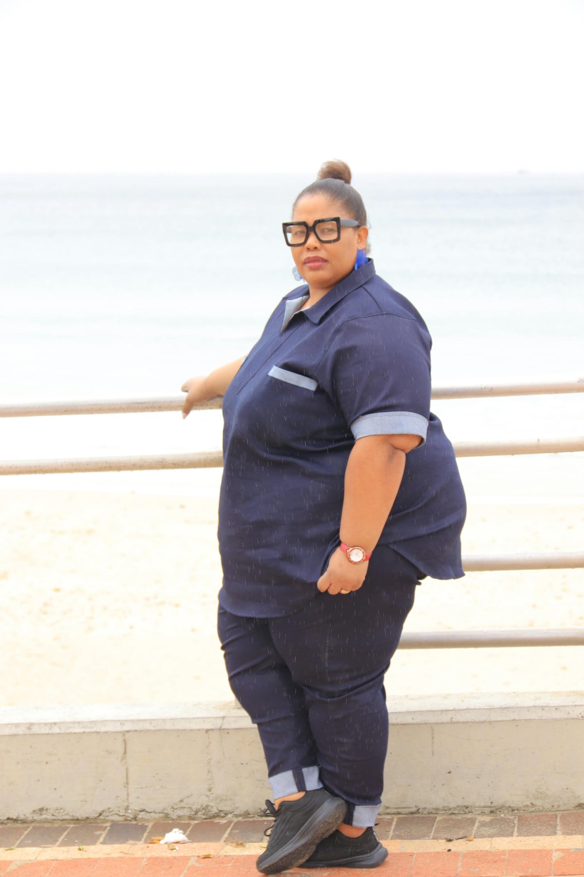 Plus Size Denim Set