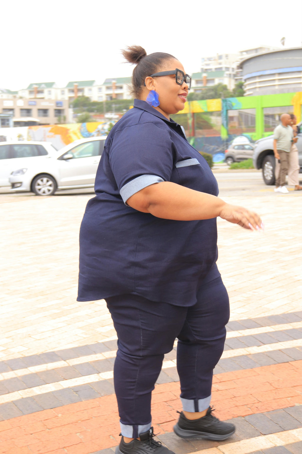 Plus Size Denim Set